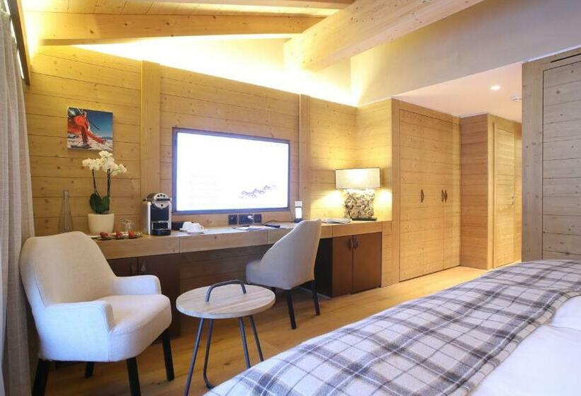 اتاق استاندارد با چشم‌انداز, Hôtel De Rougemont & Spa