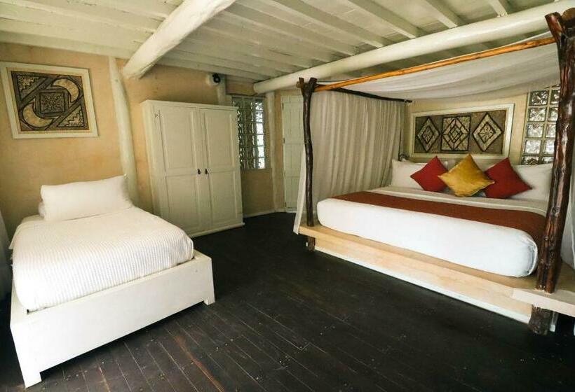 １階のスタンダードルーム, Villa Las Estrellas Tulum  Located At The Party Zone