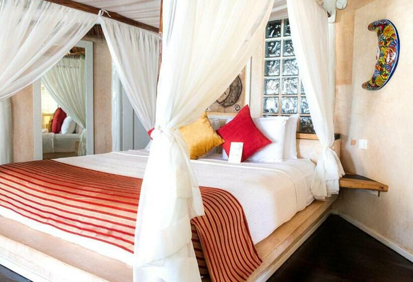 オーシャンビューデラックスルーム, Villa Las Estrellas Tulum  Located At The Party Zone