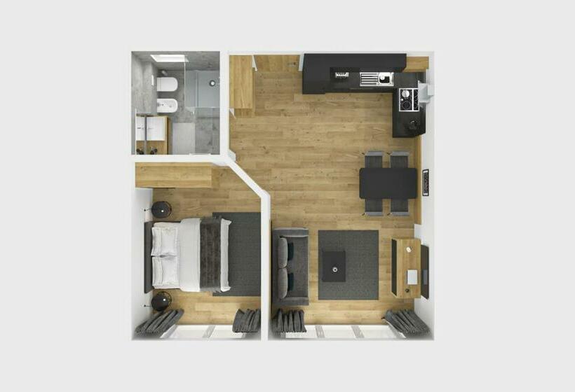 آپارتمان 1 خوابه با چشم‌انداز باغ, Chalet Kristall   Dolomites Garden Chalet