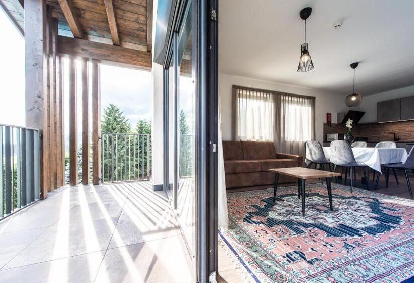 1 Bedroom Penthouse Apartment, Chalet Kristall   Dolomites Garden Chalet
