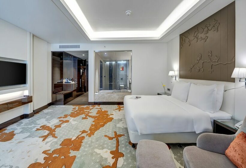 اتاق استاندارد با چشم‌انداز استخر, Radisson Blu Hotel, Ajman