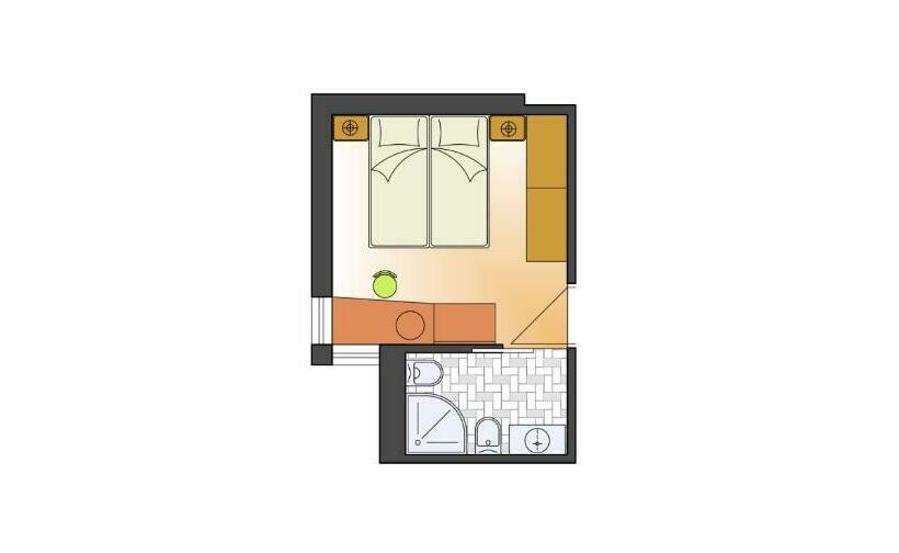 اتاق استاندارد یک نفره, Naturhotel Leitlhof