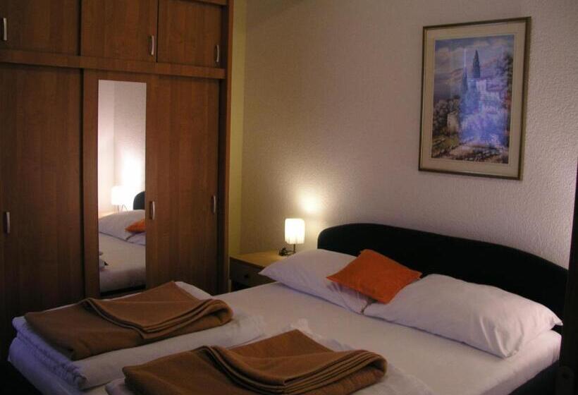 آپارتمان 1 خوابه با بالکن و چشم‌انداز دریا, Aparthotel Pecic
