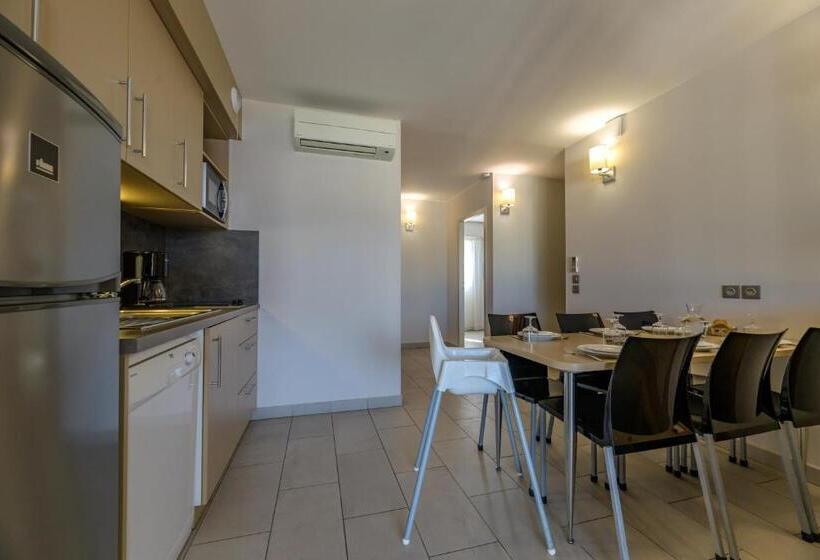 Апартаменты 3 Спальни, Residence De Tourisme Ajaccio Amiraute