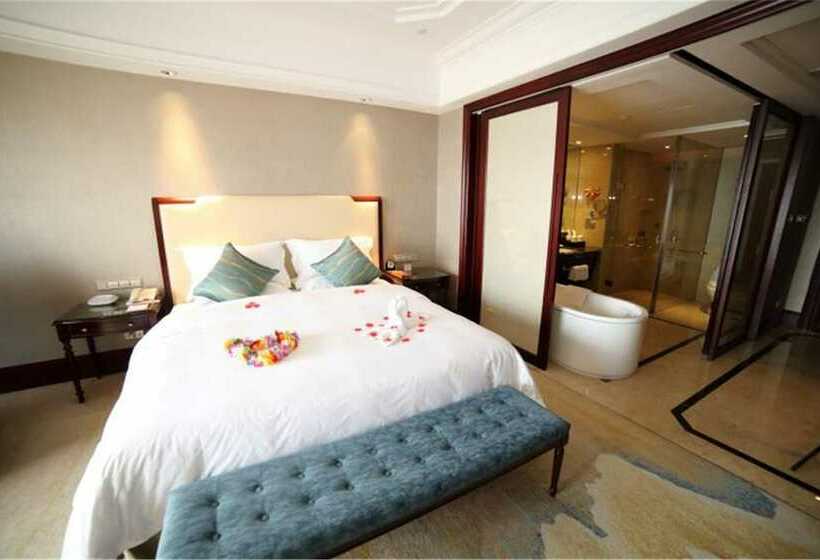 اتاق استاندارد با چشم‌انداز رودخانه, Qianjiang Junting Hotel, Haining