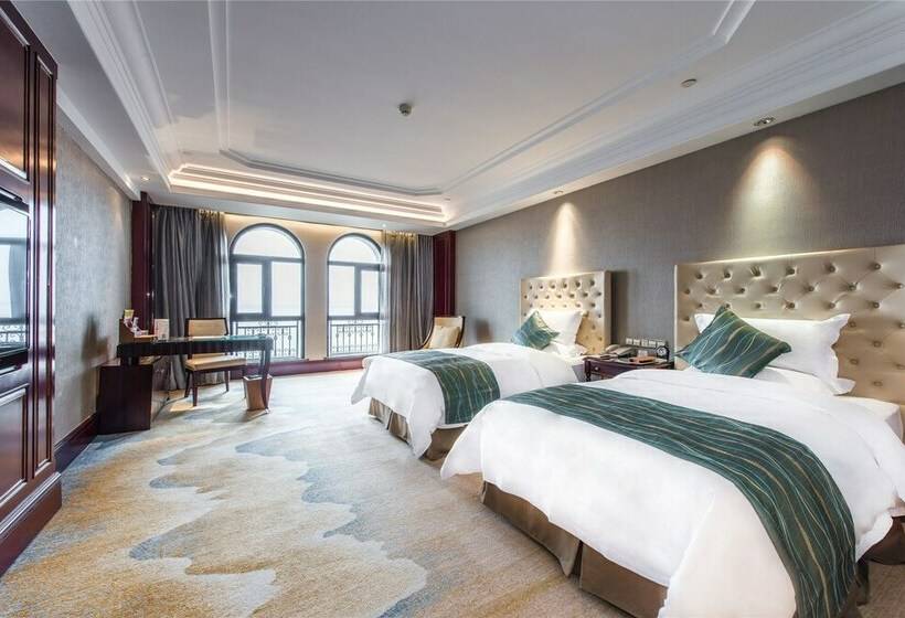 اتاق استاندارد با چشم‌انداز رودخانه, Qianjiang Junting Hotel, Haining