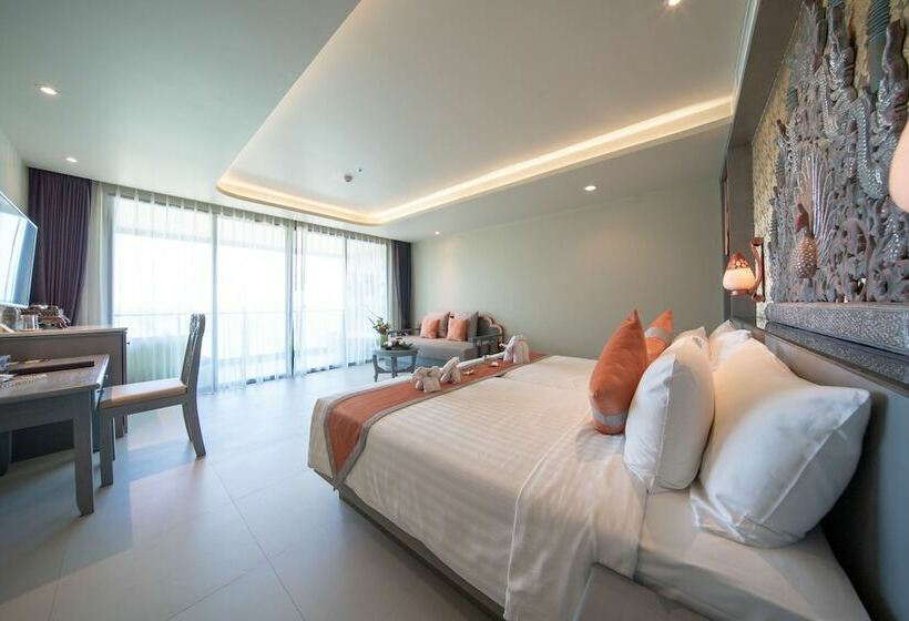 اتاق لوکس با چشم‌انداز دریا, Maikhao Palm Beach Resort   Sha Plus