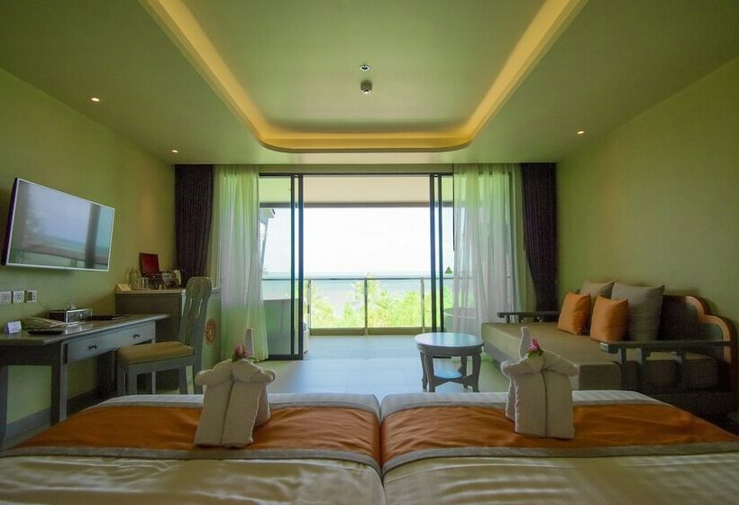 اتاق لوکس با چشم‌انداز دریا, Maikhao Palm Beach Resort   Sha Plus