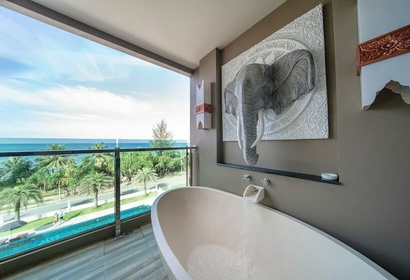 اتاق لوکس با چشم‌انداز دریا, Maikhao Palm Beach Resort   Sha Plus