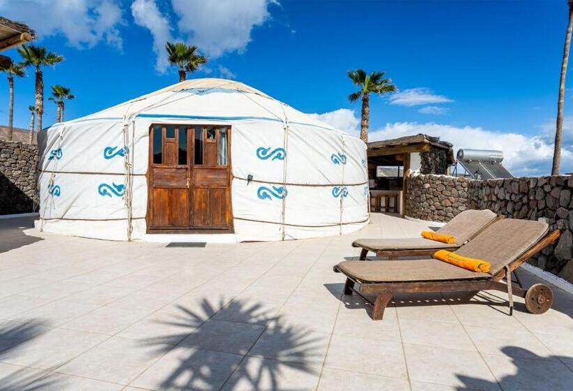اتاق استاندارد با چشم‌انداز دریا, Eco Village Finca De Arrieta   Yurts And Stone Cottages   Shared Pool   Walking Distance To Arrieta