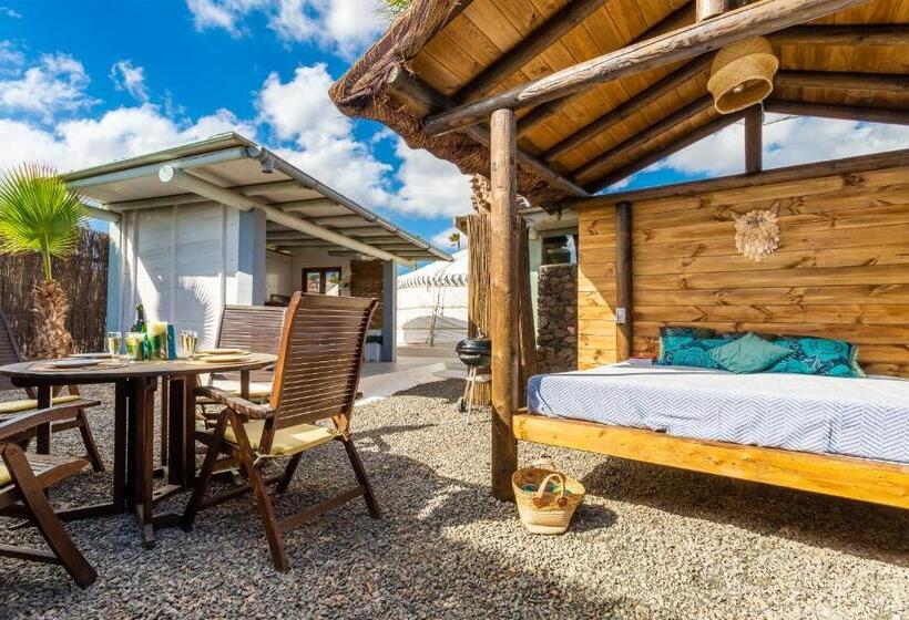 اتاق خانوادگی با چشم‌انداز دریا, Eco Village Finca De Arrieta   Yurts And Stone Cottages   Shared Pool   Walking Distance To Arrieta