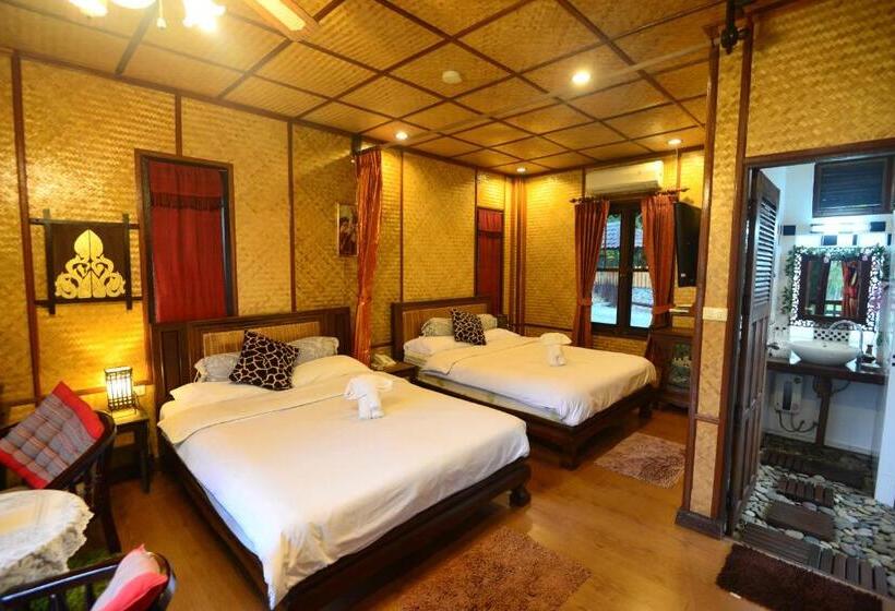 اتاق استاندارد با چشم‌انداز باغ, Viang Yonok Hotel, Restaurant, Sports Club