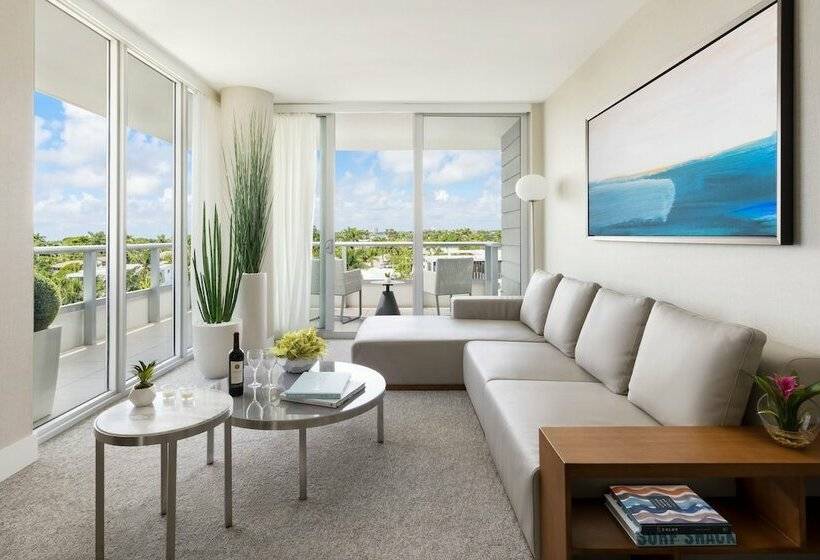 Deluxe Suite King Bed, The Altair Bay Harbor In Miami Beach