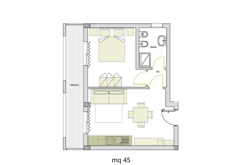 آپارتمان 1 خوابه, Alma Di Alghero Apartments