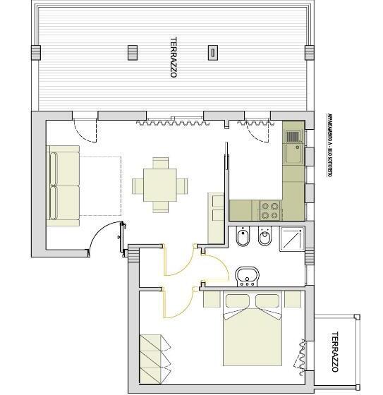 آپارتمان 1 خوابه با بالکن, Alma Di Alghero Apartments