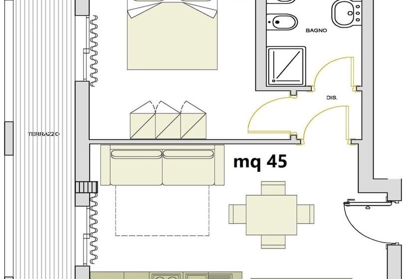 آپارتمان 1 خوابه, Alma Di Alghero Apartments