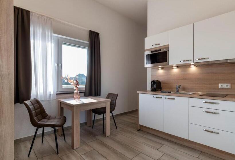 استودیوی لوکس, Gleuel Inn   Digital Hotel & Serviced Apartments & Boardinghouse Mit Voll Ausgestatteten Küchen