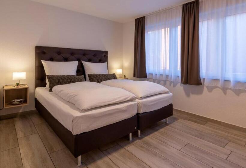 سوئیت 2 خوابه, Gleuel Inn   Digital Hotel & Serviced Apartments & Boardinghouse Mit Voll Ausgestatteten Küchen