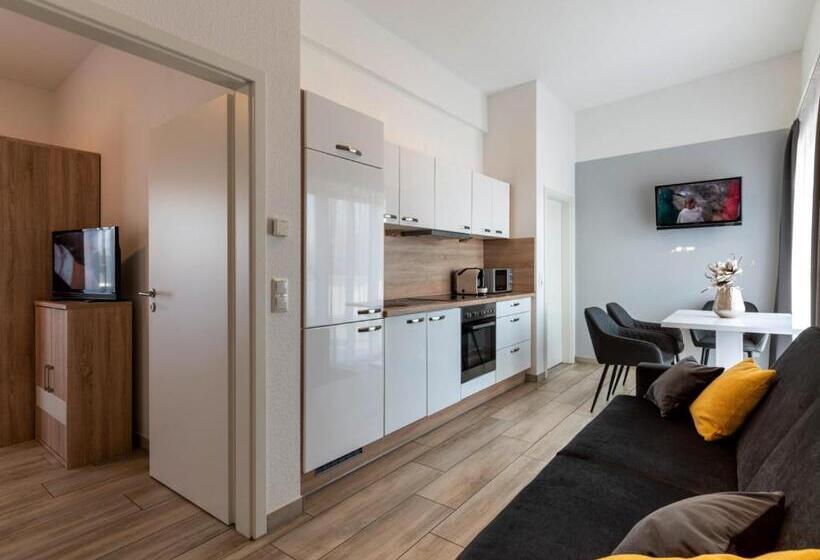 سوییت جونیور, Gleuel Inn   Digital Hotel & Serviced Apartments & Boardinghouse Mit Voll Ausgestatteten Küchen