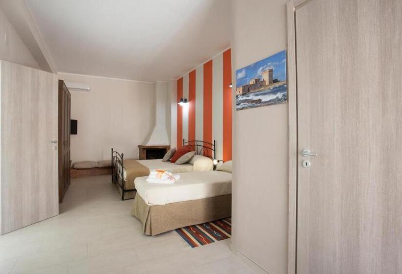اتاق استاندارد سه تخته با بالکن, B&b Cinisi Mare E Monti