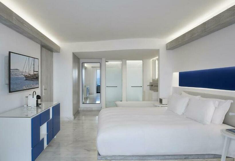 اتاق استاندارد با وان آب گرم, Mykonos Riviera Hotel & Spa, A Member Of Small Luxury Hotels Of The World