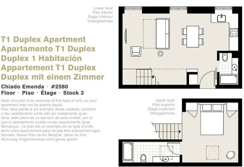 Duplex Apartment 1 Schlafzimmer, Lisbon Serviced Apartments   Chiado Emenda