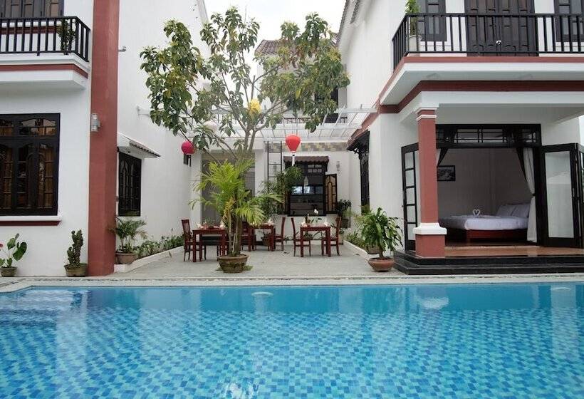 دیلکس آپارتمان 1- خوابه با چشم انداز استخر, Gia Lam Villa Hoi An