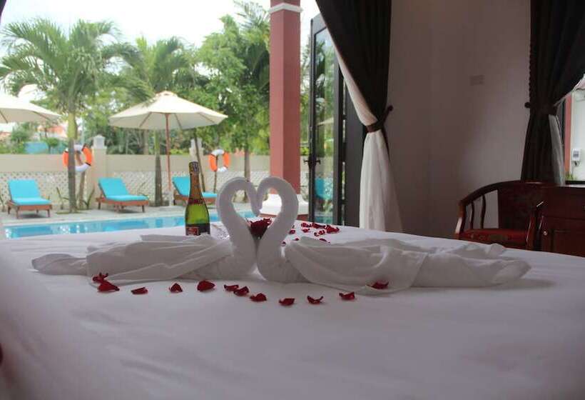 دیلکس آپارتمان 1- خوابه با چشم انداز استخر, Gia Lam Villa Hoi An