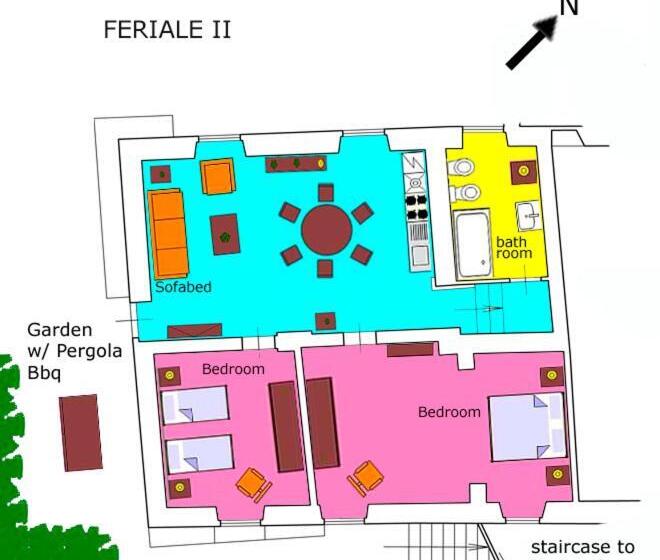 آپارتمان 1 خوابه همکف, Petrolo