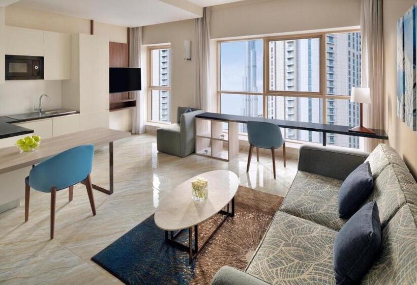 آپارتمان 1 خوابه با چشم‌انداز, Mövenpick Hotel Apartments Downtown Dubai