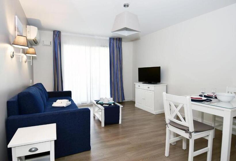 آپارتمان 1 خوابه با چشم‌انداز دریا, Residence Odalys Les Dunes Du Soleil