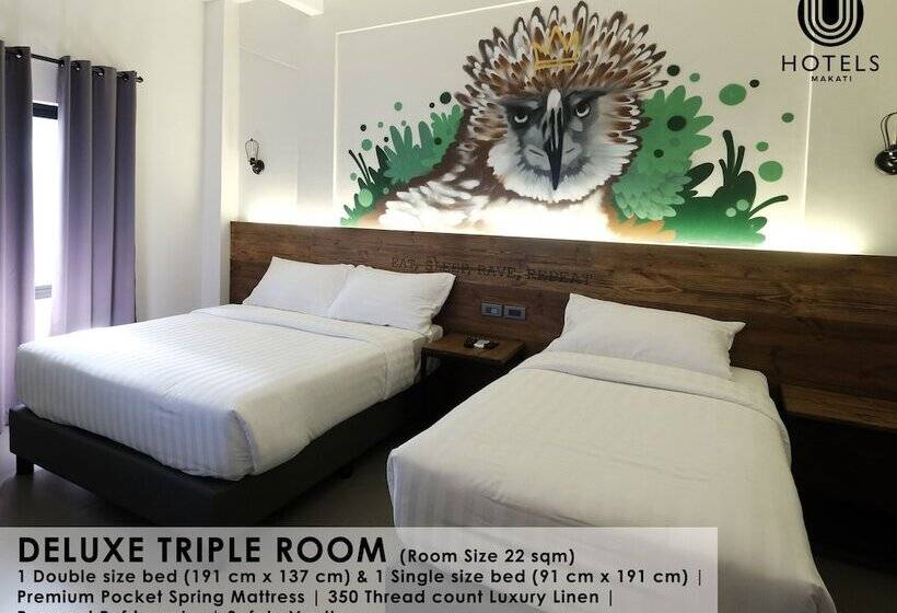 اتاق لوکس سه تخته, U Hotels Makati