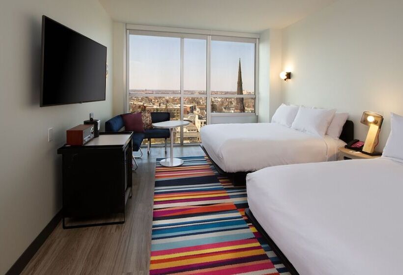 اتاق استاندارد با 2 تخت دوبل, Aloft Buffalo Downtown