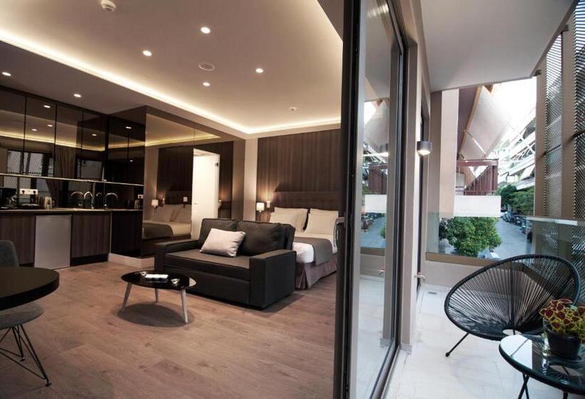 اتاق لوکس با بالکن, Athens Platinum Rooms And Suites