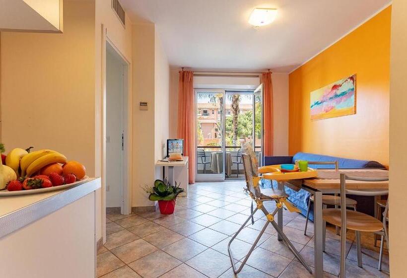 آپارتمان 1 خوابه با چشم‌انداز باغ, Residence Greco