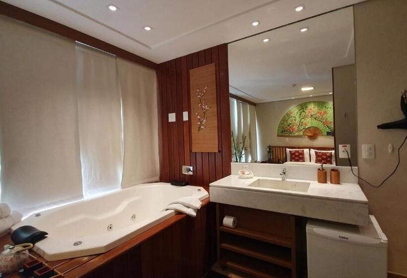 اتاق استاندارد با وان آب گرم, Pousada Annecy   Capivari Fácil Acesso Ao Centrinho E Baden Bar