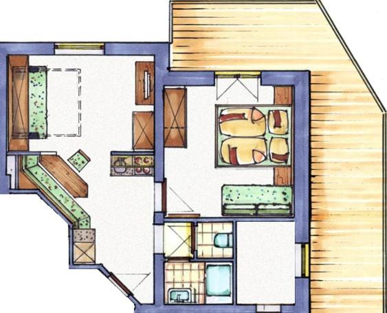 آپارتمان 1 خوابه با بالکن, Gästehaus Gratz   Inklusive Eintritt In Die Alpentherme