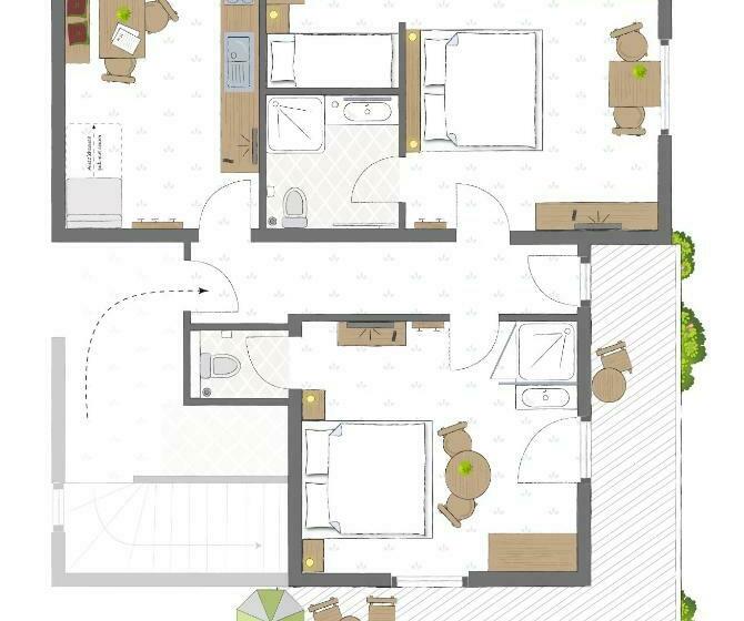 آپارتمان 2 خوابه, Gästehaus Toferer