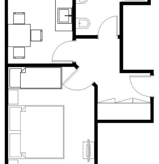 آپارتمان 1 خوابه با چشم‌انداز باغ, Apartman Diófa
