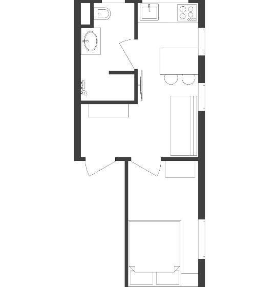 آپارتمان 1 خوابه, Apartman Diófa