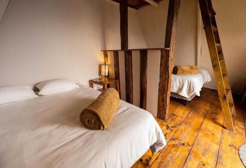اتاق سه‌نفرۀ استاندارد با سرویس بهداشتی بیرون از اتاق, Earth Lodge