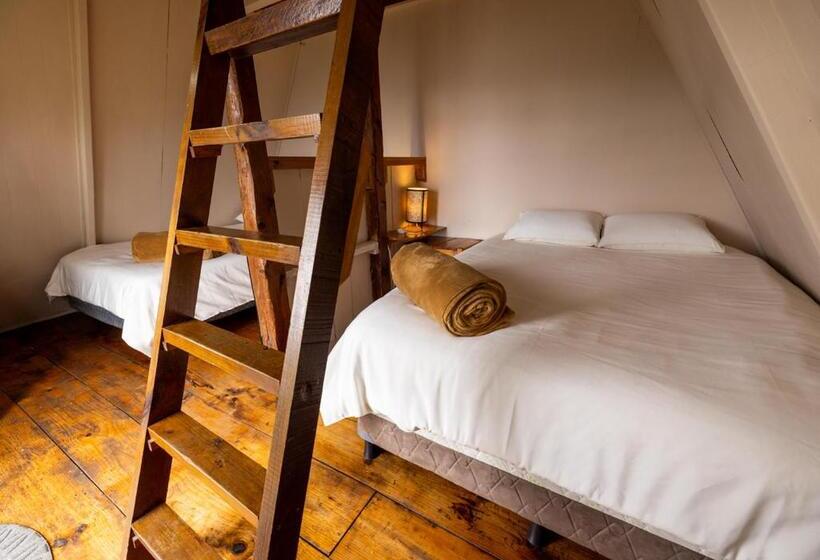 اتاق سه‌نفرۀ استاندارد با سرویس بهداشتی بیرون از اتاق, Earth Lodge
