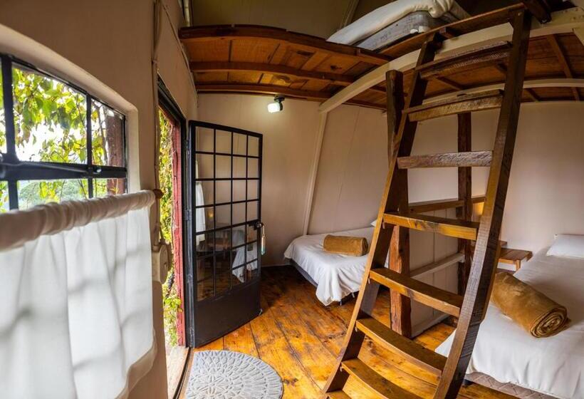 اتاق سه‌نفرۀ استاندارد با سرویس بهداشتی بیرون از اتاق, Earth Lodge