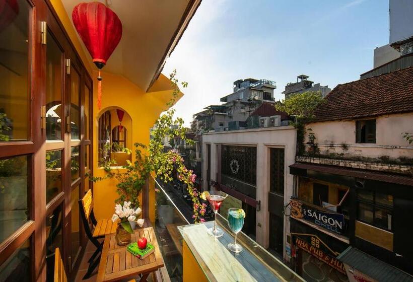 اتاق استاندارد با بالکن, Hanoi Nostalgia Hotel & Spa