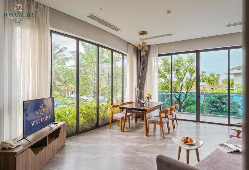 ویلای 2 خوابه با چشم‌انداز باغ, Rosa Alba Resort & Villas Tuy Hoa