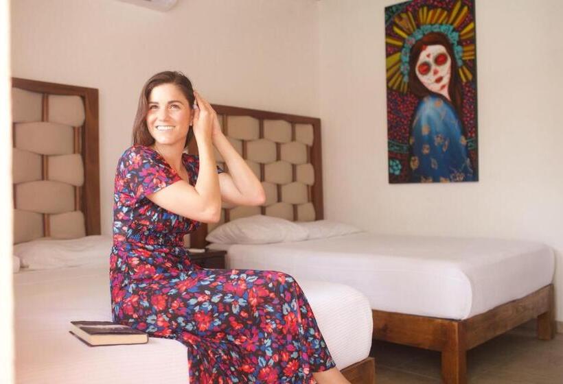 اتاق استاندارد با 2 تخت دوبل, Kinta Kan Hotel Boutique Cozumel