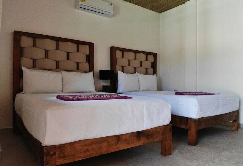 اتاق استاندارد با 2 تخت دوبل, Kinta Kan Hotel Boutique Cozumel