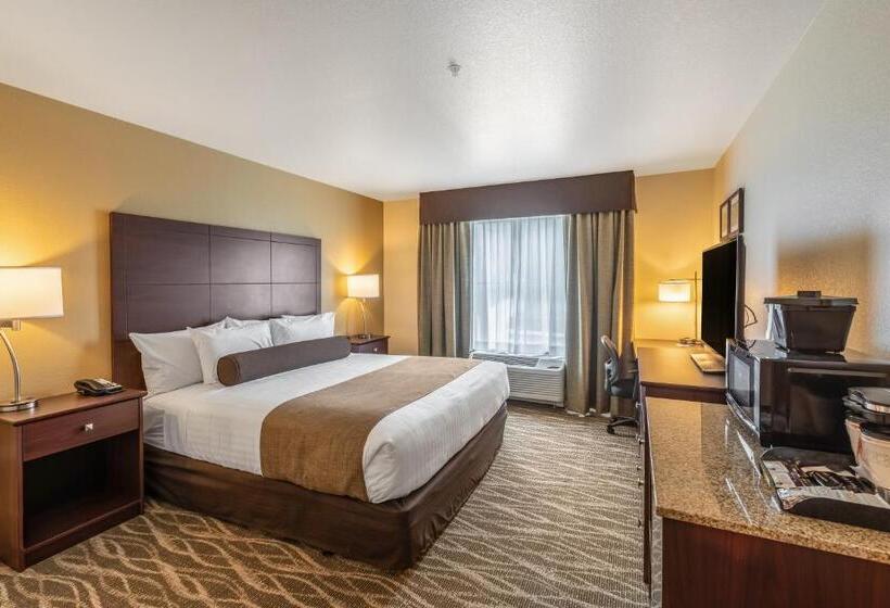 اتاق استاندارد با تخت بزرگ برای معلولان, Cobblestone Inn & Suites  Fairfield Bay