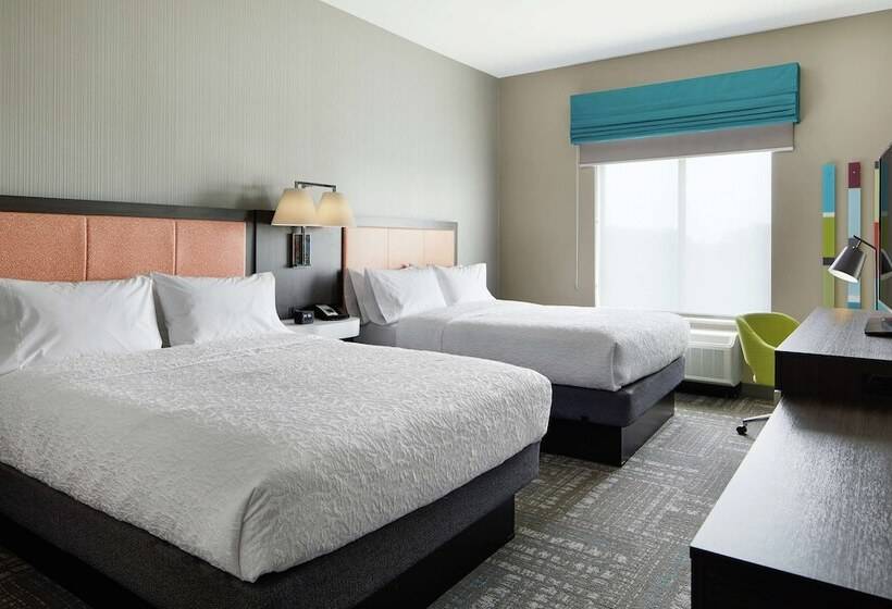اتاق استاندارد با 2 تخت دوبل, Hampton Inn & Suites Chicago/waukegan